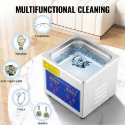 Ultraljudsrenare 1,3 l professionell med digital ultraljudsdisplay