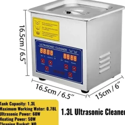 Ultraljudsrenare, Portabel Tvättmaskin, Hemapparater, 1,3L