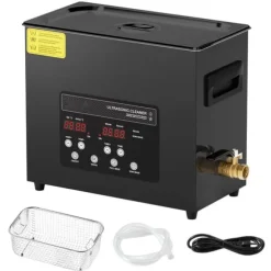 Ultraljudsrengörare 6L, Rengöringsmaskin med Korgvärmare och Timer, 180W Effekt