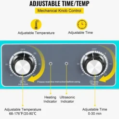 Ultraljudsrengörare 3L 24x14x10 cm rostfritt stål, rengöringsapparat