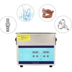 Ultraljudstvätt - 10 L Rengöringsmaskin - 28/40 kHz - Timer 0–30 min - EU-kontakt 220 V - Rostfritt stål 201/304 - Effekt <800 W - Ljusgrå