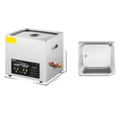 Ultraljudstvätt, 40kHz ultraljudsfrekvens, hållbar rostfri stål,10L