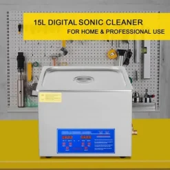 Ultraljudstvätt, 15L kapacitet, digital timer, rostfritt stål konstruktion