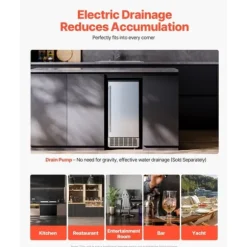 Underbänk Ismaskin, 36 Kg/dag, Inbyggd med Vändbar Dörr