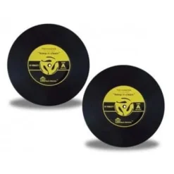 Underlägg - Vinylskiva - Silikon - Diameter 100mm - Set om 2