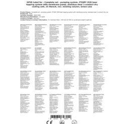 Underräknare Öltapp, PYGMY 20 / K, med membranpump, 1-sidigt torrkylningsanordning i rostfritt stål, 25 liter / h, inkl dispenser, KEG:Type G