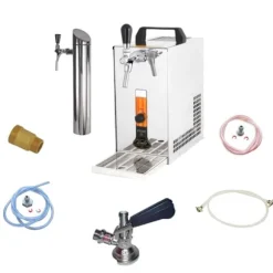 Underräknare Öltapp, PYGMY 20 / K, med membranpump, 1-sidigt torrkylningsanordning i rostfritt stål, 25 liter / h, inkl dispenser, KEG:Type G