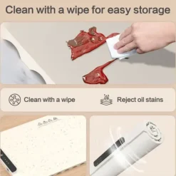 Uppgradera mat uppvärmning matta med värmebeständig kudde, barnlås säkerhet, perfekt för buffé, möten, fester, daglig användning