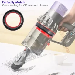 Uppgraderad dammbehållare tätningsring set kompatibelt med Dyson V11/V15 Gen5/SV-serien (inkl. T8 skruvmejsel)