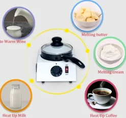 Uppvärmd chokladsmältgryta, elektrisk tempereringsmaskin, non-stick, 40 W, 220 V