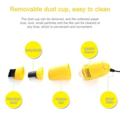 USB Mini-datortangentbordsdammsugare PC Laptop-borste Dammrengöringssats