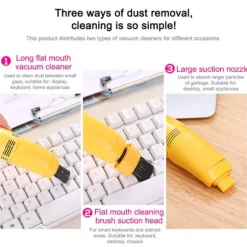 USB Mini-datortangentbordsdammsugare PC Laptop-borste Dammrengöringssats