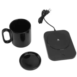 USB Smart Muggvärmare med 3 värmeinställningar - Svart