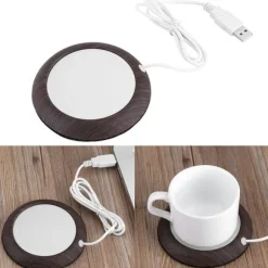 USB-koppvärmare - Mörk träkorn