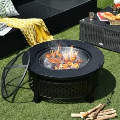 Uteliv Eldstad, 81x48x3 cm, Svart