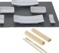 Utmärkt husgeråd för servering av aptitretare SUSHI universal