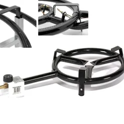 Utomhus Paellero Brännare, Miljövänlig Konstruktion, Hög Flödeskapacitet,Q350 - Ø 35 cm