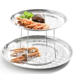 Utställningsfot i stål för brickor och fat - Hendi 480502