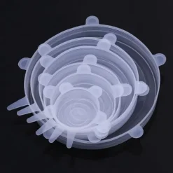 Utvidbara silikonlock - MÄRKE - Typ 216-D-1 - 6 delar - Återanvändbara - Vattentäta