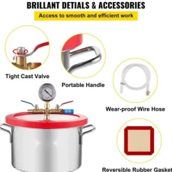 220V - Multifunktionspump för vakuum - 4 Cfm undervakumpump för kylmedel