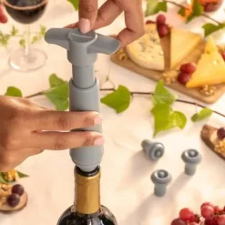 Vakumpump och vinkorkar Winuum InnovaGoods (4 kåpor)