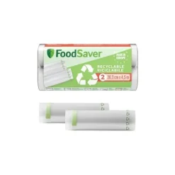 Vakuumförpackningsrullar - FOODSAVER - FSRE2002X01 - Återvinningsbara - 20cm x 4,5m - Förlängd hållbarhet