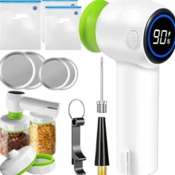 Vakuumförseglare Set för Matförvaring Påsar och Burkar