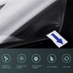 Vakuumpåsar - Fresh World - 25x500 CM - Återanvändbara - Ekologiska - Vacuum Sealer