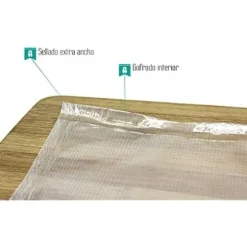 Vakuumrullar - ALFA - 28 cm x 6 m - Set om 2 - Förstärkt material - Mikrovågs- och fryskompatibel