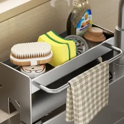 Vaskhållare i rostfritt kolfiberstål för disktrasor och redskap