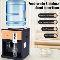 Vattenautomat & vattendispenser - Bordsmodell Toppmatad - Varm & Kall - Hem & Kontor - 110–220 V - Silver