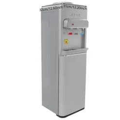 Vattenautomat, Bottenlastad Design, Varma och Kalla Vattenutlopp,Silver