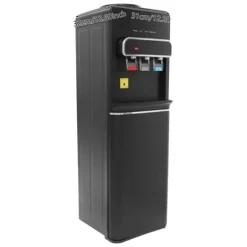 Vattenautomat, Bottenlastad Design, Varma och Kalla Vattenutlopp,Svart