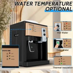 Vattenautomat, Fristående Varm & Kall, Kompakt Bänkmontage Modell,Champagne