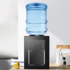 Vattendispenser - Bänkmodell - Varmt/Kallt Vatten - Spänning 220V 50Hz - 550W Värme, 75W Kyla - Flöde 4 L/h ≥90°C, 1 L/h ≤15°C - Svart