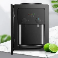 Vattendispenser - Bänkmodell - Varmt/Kallt Vatten - Spänning 220V 50Hz - 550W Värme, 75W Kyla - Flöde 4 L/h ≥90°C, 1 L/h ≤15°C - Svart