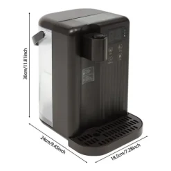 Vattendispenser - Elektrisk bordsmodell - 3 L Kapacitet - 12 Temperatursteg 25–99°C - 220–240 V 50 Hz - PP-material - Svart