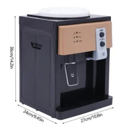 Vattendispenser, toppmatad i rostfritt stål, gul – 3 temperaturer (varm/kall/ljum), för 1,2–5 gal dunkar, snabb tappning, US/EU-kontakt Typ 2