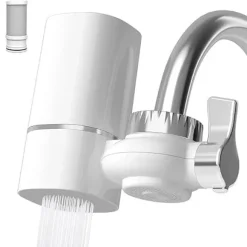 Vattenfilter / Adapter för Vattenkran – 400 Gallon Vattenfilter System för Kraninstallation – Minskar Klor och Obehaglig Lukt