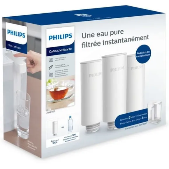 Vattenfilter - Philips - AWP225/24 - 2x mer vatten - 4x snabbare - Aktivt kol