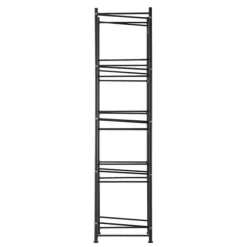 Vattenkannahållare 5-våning, Enkelrads Flaskställ för 5 Flaskor, Svart färg, Hållbar och praktisk design