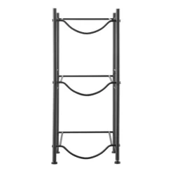 Vattenkannahållare 3-vånings, Enkelrads flaskställ för 3 flaskor, Svart, robust design, utrymmeseffektiv