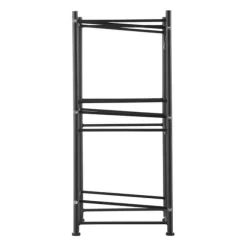 Vattenkannahållare 3-vånings, Enkelrads flaskställ för 3 flaskor, Svart, robust design, utrymmeseffektiv