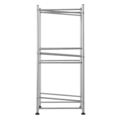 Vattenkannahållare 3-vånings, enkelrads flaskställ för 3 flaskor, silverfärg, robust och stilren design