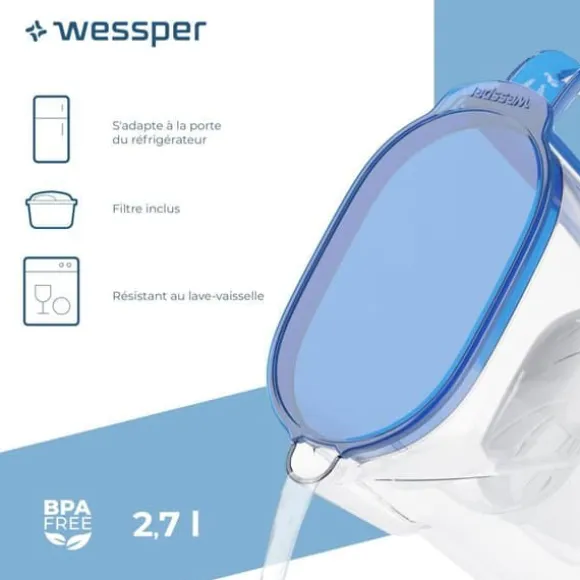 Vattenkaraff med filter Wessper - WES205-NB