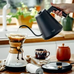 Vattenkokare med lång pip LED-display och temperaturkontroll 1,0L