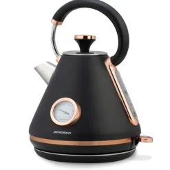 Vattenkokare med termometer 1,7L Berdsen BD-701 svart