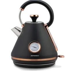 Vattenkokare med termometer 1,7L Berdsen BD-701 svart