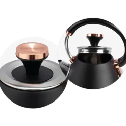 Vattenkokare med termometer 1,7L Berdsen BD-701 svart