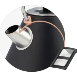 Vattenkokare med termometer 1,7L Berdsen BD-701 svart